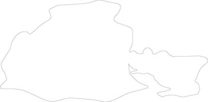 Obwalden Switzerland outline map vector