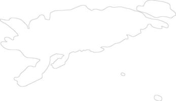 Saare Estonia outline map vector