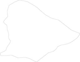 Qobustan Azerbaijan outline map vector