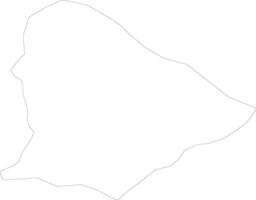 Qobustan Azerbaijan outline map vector