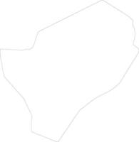 Saint George Dominica outline map vector