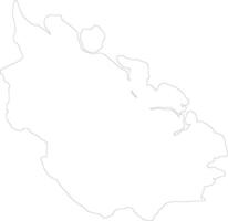 Riau Indonesia outline map vector