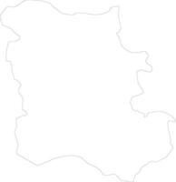 Plovdiv Bulgaria outline map vector