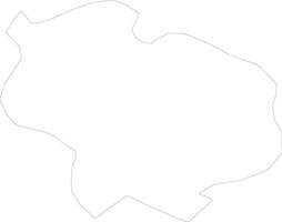 Saatli Azerbaijan outline map vector