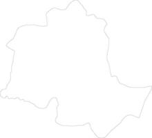 Potaro-Siparuni Guyana outline map vector