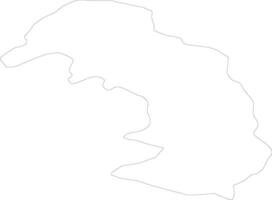 Sabirabad Azerbaijan outline map vector