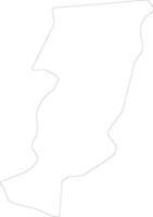 Prato Italy outline map vector