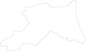 Ravenna Italy outline map vector