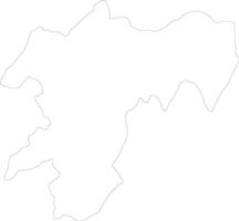 Pool Republic of the Congo outline map vector