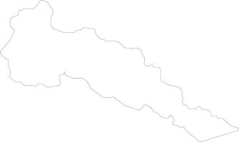 Putumayo Colombia outline map vector