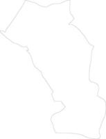 Paro Bhutan outline map vector