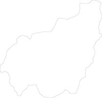 Ouest Cameroon outline map vector