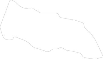 Portland Jamaica outline map vector