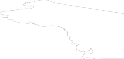 Qaasuitsup Kommunia Greenland outline map vector