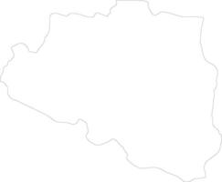 Rajshahi Bangladesh outline map vector