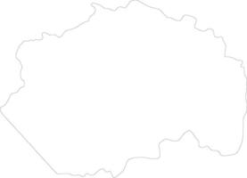 Pomeroon-Supenaam Guyana outline map vector