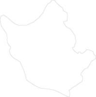 Paphos Cyprus outline map vector