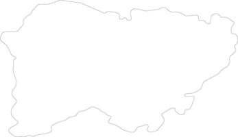 Salamanca Spain outline map vector