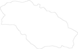 Pernik Bulgaria contorno mapa vector