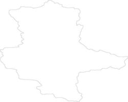 sajonia-anhalt Alemania contorno mapa vector