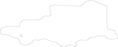 Pyrenees-Orientales France outline map vector