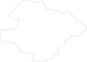 Razgrad Bulgaria outline map vector