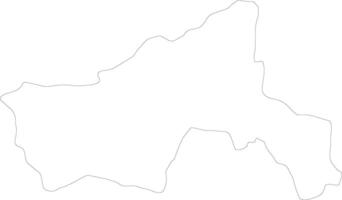 Parwan Afghanistan outline map vector