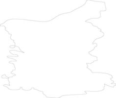 Satakunta Finland outline map vector