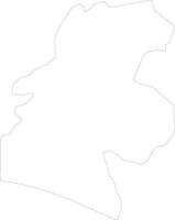 Santa Rosa Guatemala outline map vector