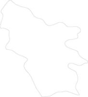 Syunik Armenia outline map vector