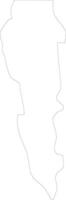 Plateau Benin outline map vector