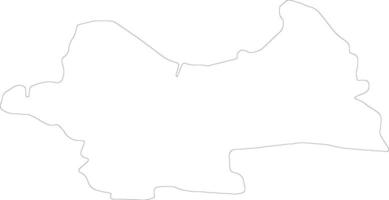 South Tipperary Ireland outline map vector