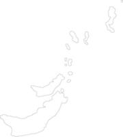 Sulawesi Utara Indonesia outline map vector