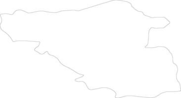 Samtskhe-Javakheti Georgia outline map vector