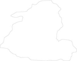 Shida Kartli Georgia outline map vector