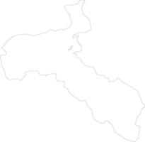 San Jose Costa Rica outline map vector