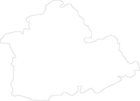 Sevilla Spain outline map vector