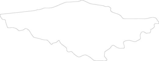 silistra Bulgaria contorno mapa vector