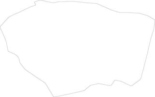 Sanchez Ramirez Dominican Republic outline map vector