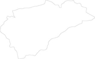 Segovia Spain outline map vector
