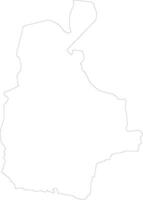 Sistan and Baluchestan Iran outline map vector