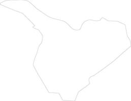 Samux Azerbaijan outline map vector