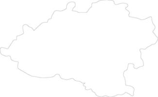 Soria Spain outline map vector