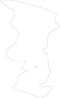 Samaxi Azerbaijan outline map vector