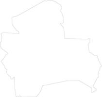 Santa Cruz Bolivia outline map vector