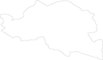 smolyan Bulgaria contorno mapa vector