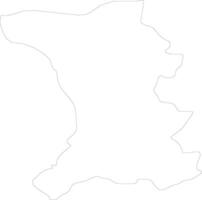 Shirak Armenia outline map vector