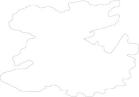 Shropshire United Kingdom outline map vector