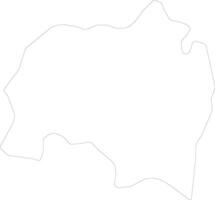 Solola Guatemala outline map vector