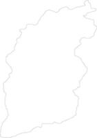 Shanxi China outline map vector